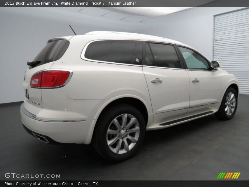White Diamond Tricoat / Titanium Leather 2013 Buick Enclave Premium