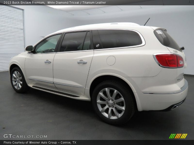 White Diamond Tricoat / Titanium Leather 2013 Buick Enclave Premium