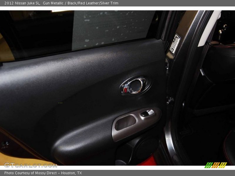 Gun Metallic / Black/Red Leather/Silver Trim 2012 Nissan Juke SL