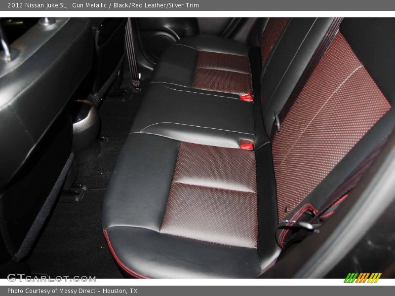 Gun Metallic / Black/Red Leather/Silver Trim 2012 Nissan Juke SL
