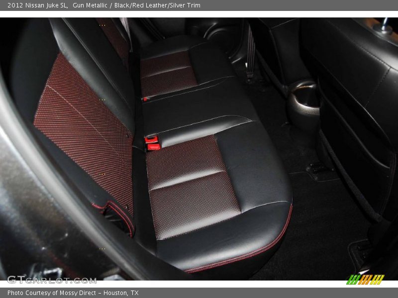 Gun Metallic / Black/Red Leather/Silver Trim 2012 Nissan Juke SL