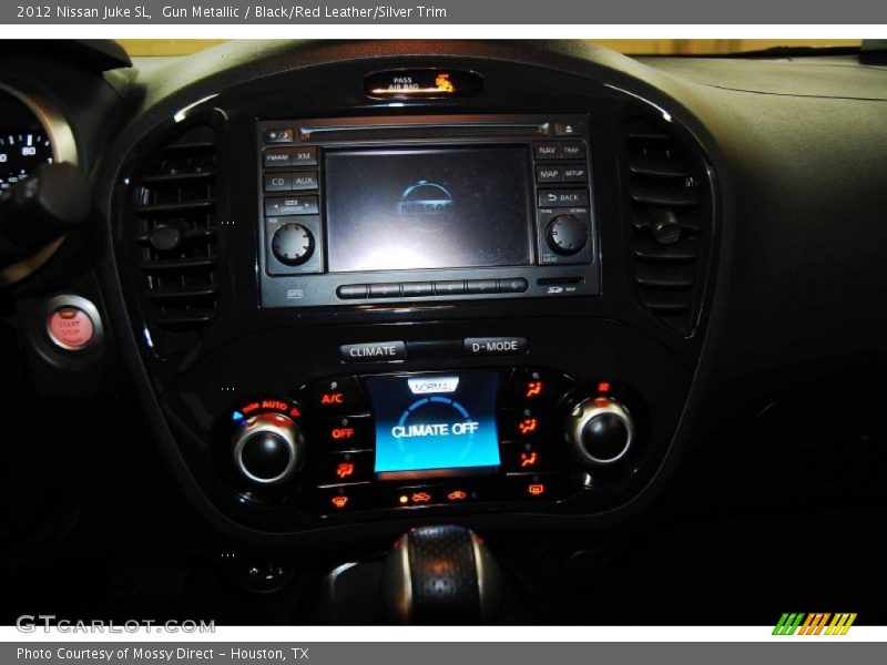 Gun Metallic / Black/Red Leather/Silver Trim 2012 Nissan Juke SL