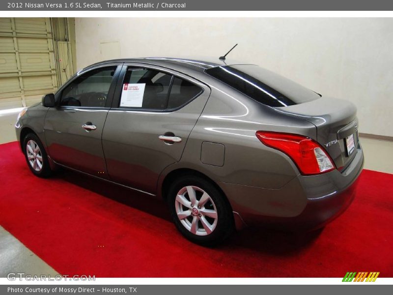 Titanium Metallic / Charcoal 2012 Nissan Versa 1.6 SL Sedan