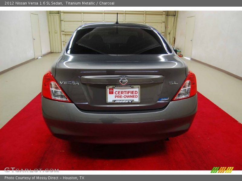 Titanium Metallic / Charcoal 2012 Nissan Versa 1.6 SL Sedan