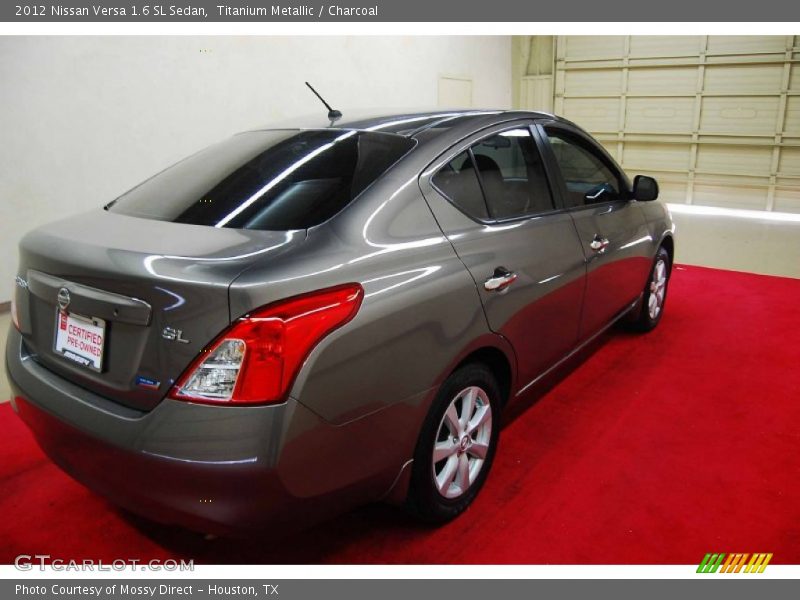 Titanium Metallic / Charcoal 2012 Nissan Versa 1.6 SL Sedan