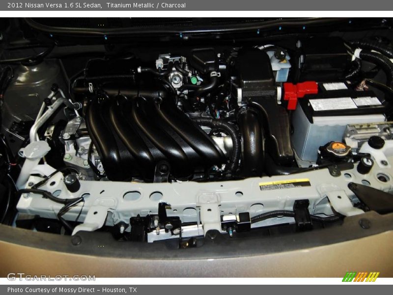 Titanium Metallic / Charcoal 2012 Nissan Versa 1.6 SL Sedan