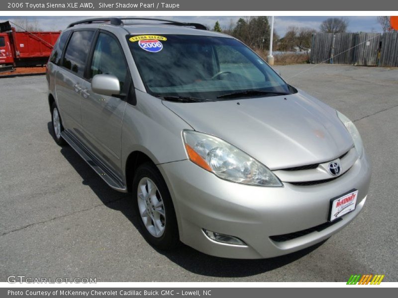 Silver Shadow Pearl / Taupe 2006 Toyota Sienna XLE AWD