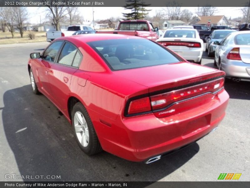 Redline 3-Coat Pearl / Black 2012 Dodge Charger SE