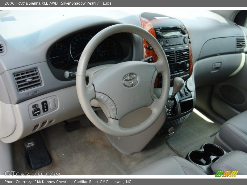 Silver Shadow Pearl / Taupe 2006 Toyota Sienna XLE AWD