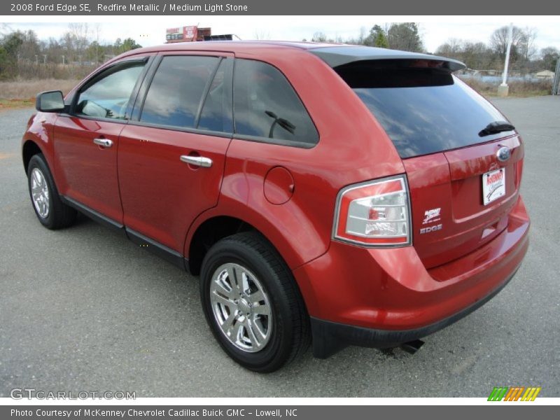 Redfire Metallic / Medium Light Stone 2008 Ford Edge SE