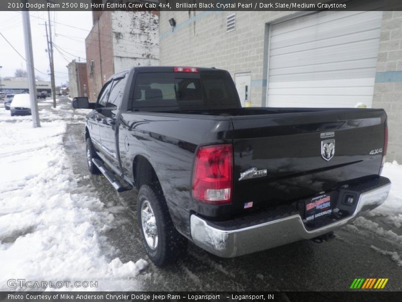 Brilliant Black Crystal Pearl / Dark Slate/Medium Graystone 2010 Dodge Ram 2500 Big Horn Edition Crew Cab 4x4