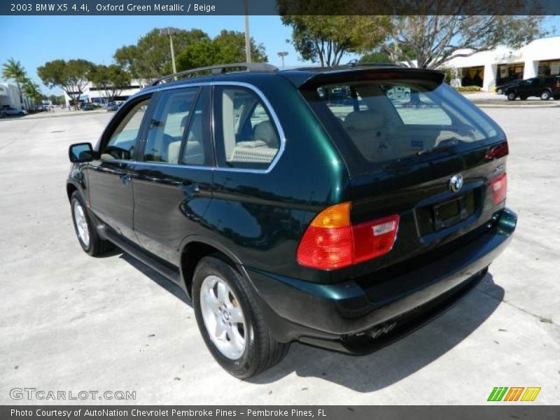  2003 X5 4.4i Oxford Green Metallic