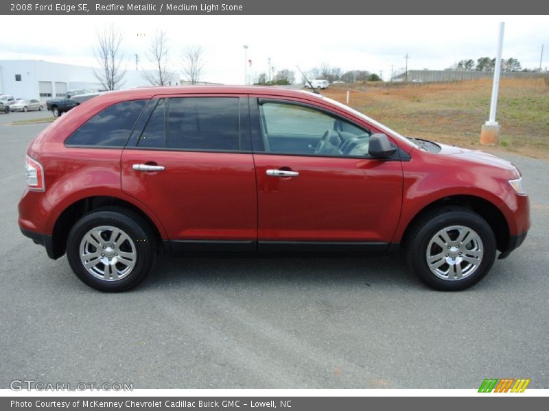 Redfire Metallic / Medium Light Stone 2008 Ford Edge SE
