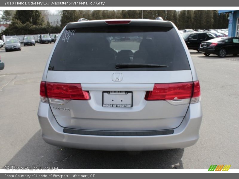 Alabaster Silver Metallic / Gray 2010 Honda Odyssey EX