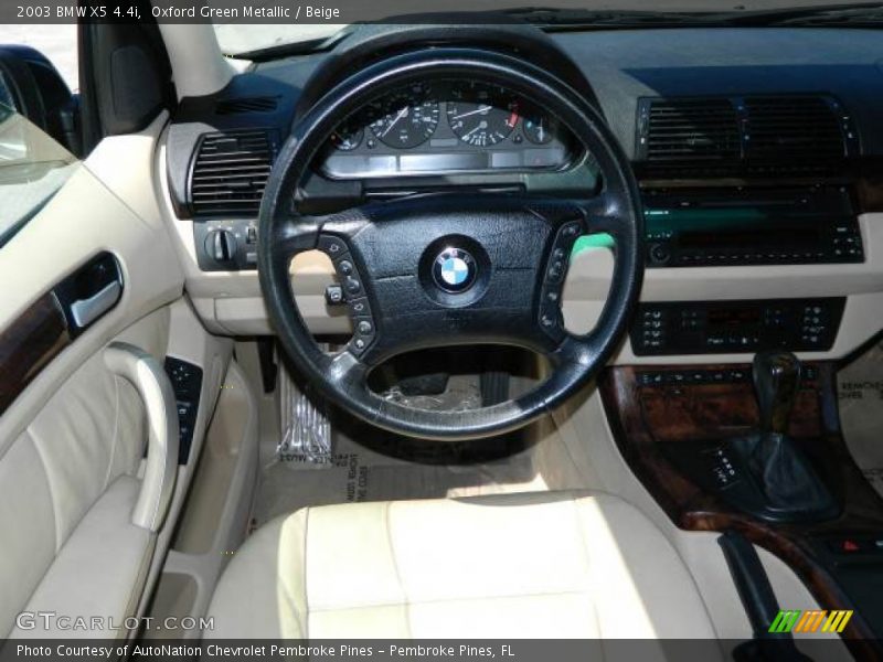 Oxford Green Metallic / Beige 2003 BMW X5 4.4i