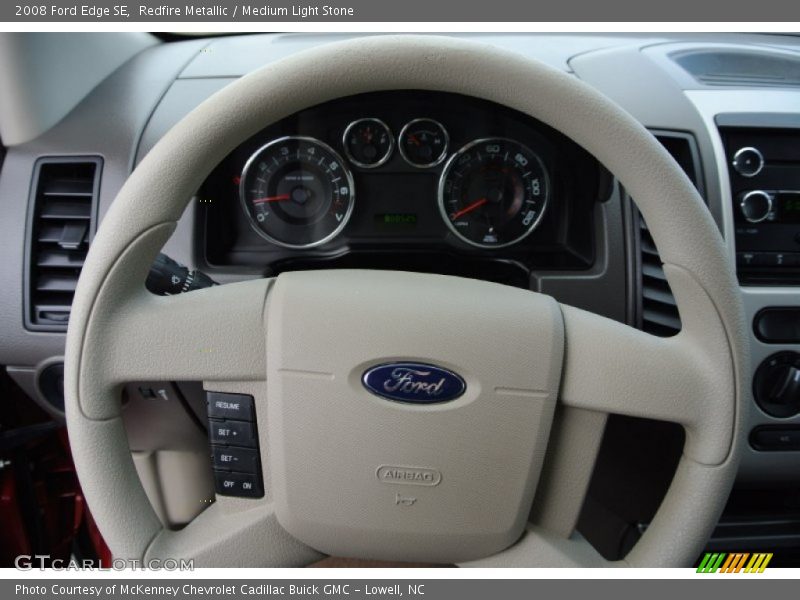 Redfire Metallic / Medium Light Stone 2008 Ford Edge SE
