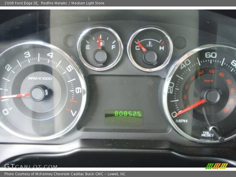 Redfire Metallic / Medium Light Stone 2008 Ford Edge SE