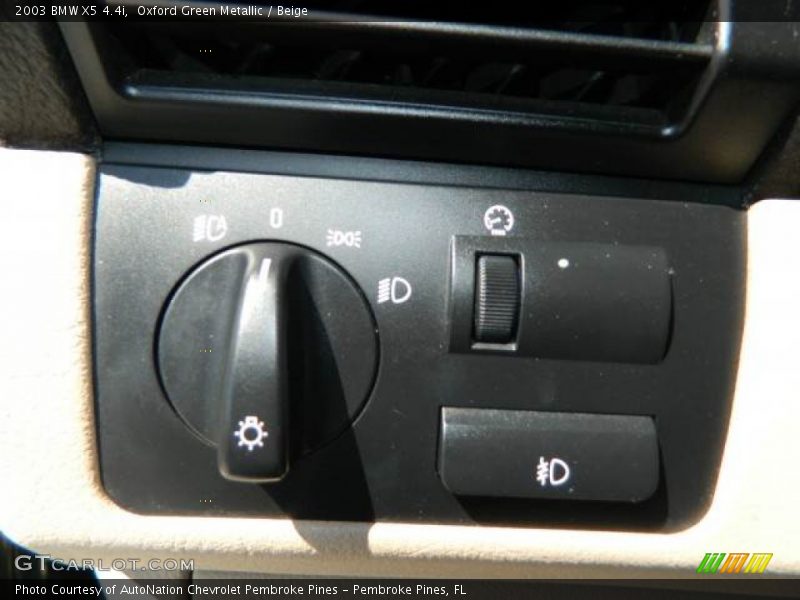 Controls of 2003 X5 4.4i