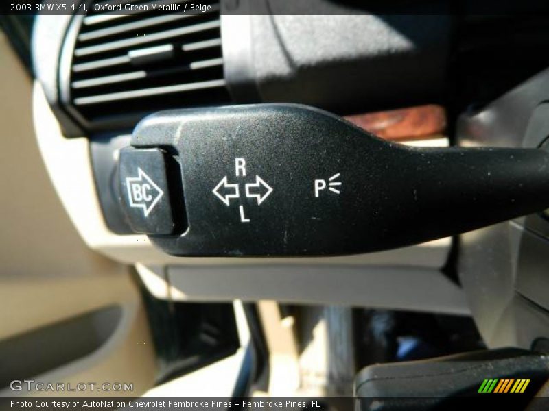 Controls of 2003 X5 4.4i