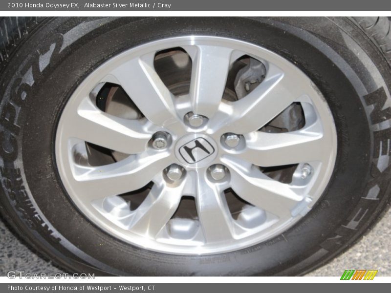 Alabaster Silver Metallic / Gray 2010 Honda Odyssey EX