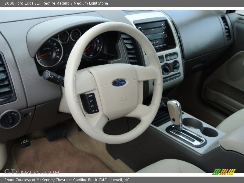 Redfire Metallic / Medium Light Stone 2008 Ford Edge SE