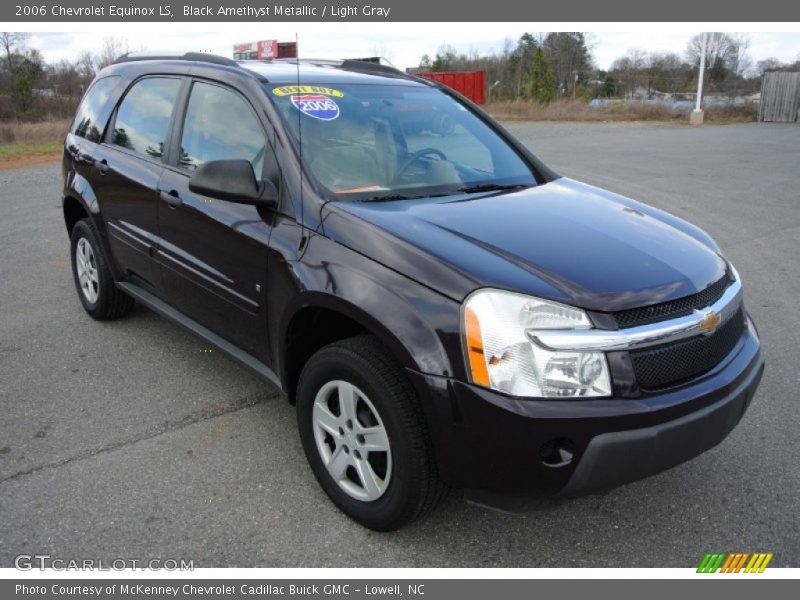 Black Amethyst Metallic / Light Gray 2006 Chevrolet Equinox LS