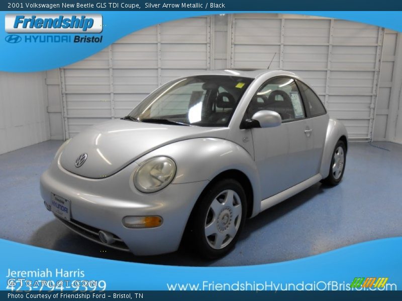Silver Arrow Metallic / Black 2001 Volkswagen New Beetle GLS TDI Coupe