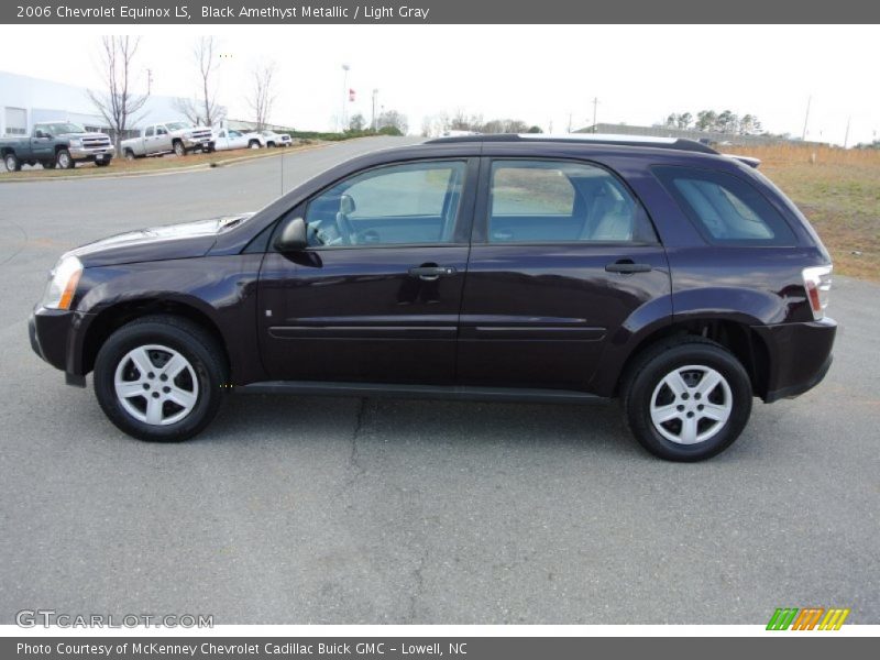 Black Amethyst Metallic / Light Gray 2006 Chevrolet Equinox LS