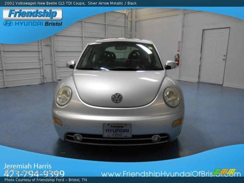 Silver Arrow Metallic / Black 2001 Volkswagen New Beetle GLS TDI Coupe