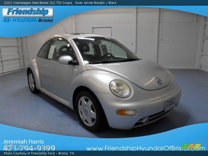 Silver Arrow Metallic / Black 2001 Volkswagen New Beetle GLS TDI Coupe