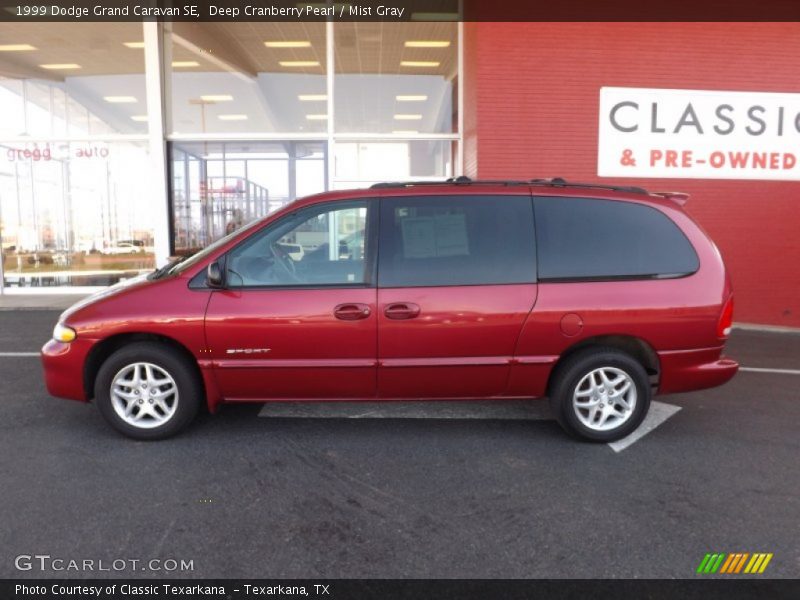 Deep Cranberry Pearl / Mist Gray 1999 Dodge Grand Caravan SE