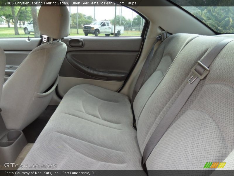 Rear Seat of 2006 Sebring Touring Sedan
