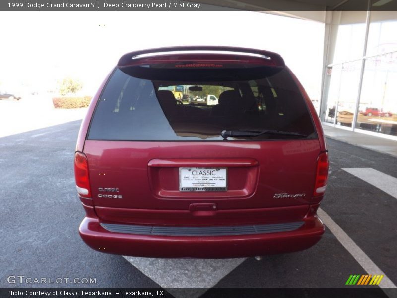 Deep Cranberry Pearl / Mist Gray 1999 Dodge Grand Caravan SE