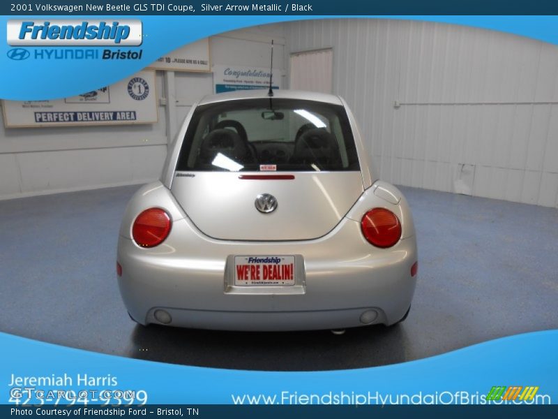 Silver Arrow Metallic / Black 2001 Volkswagen New Beetle GLS TDI Coupe