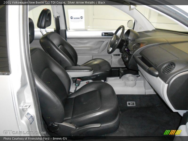 Silver Arrow Metallic / Black 2001 Volkswagen New Beetle GLS TDI Coupe