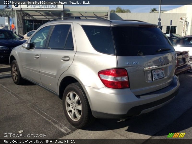 Pewter Metallic / Black 2007 Mercedes-Benz ML 350 4Matic