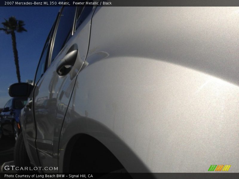 Pewter Metallic / Black 2007 Mercedes-Benz ML 350 4Matic