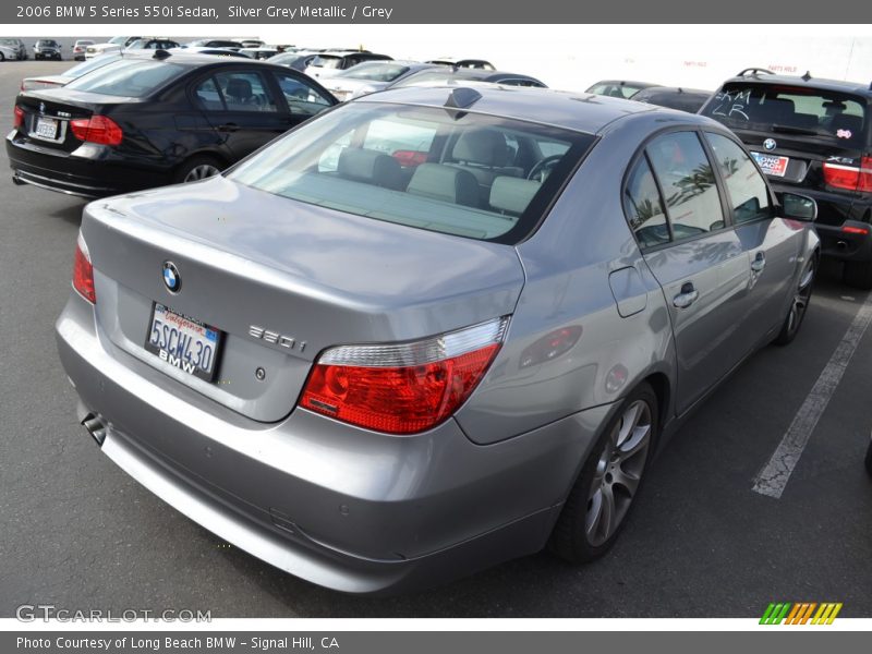 Silver Grey Metallic / Grey 2006 BMW 5 Series 550i Sedan