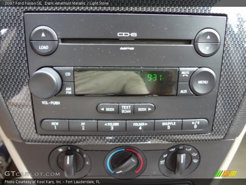 Controls of 2007 Fusion SE
