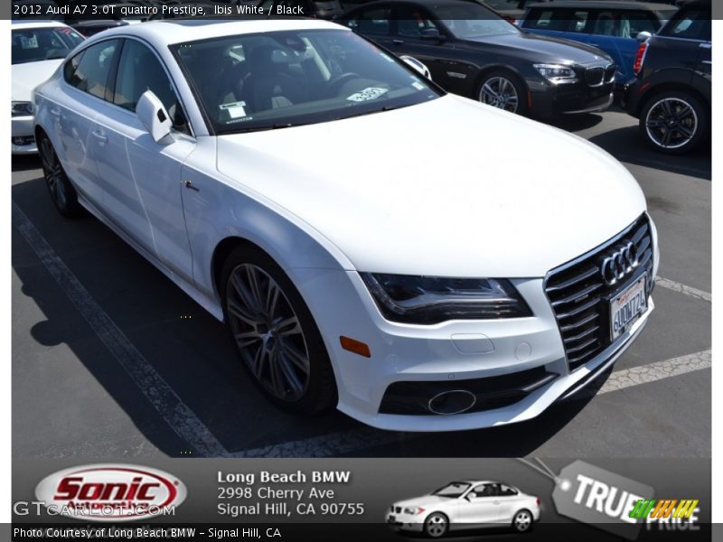 Ibis White / Black 2012 Audi A7 3.0T quattro Prestige