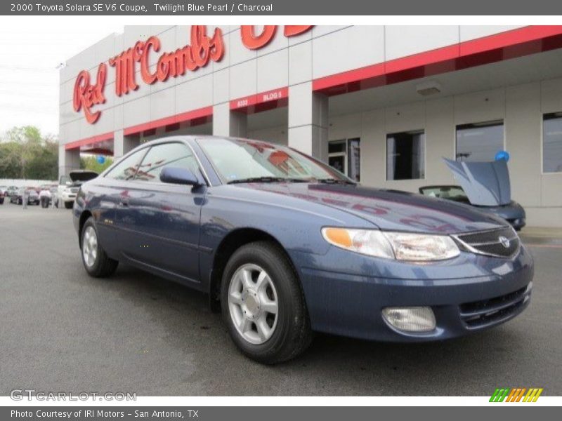 Twilight Blue Pearl / Charcoal 2000 Toyota Solara SE V6 Coupe