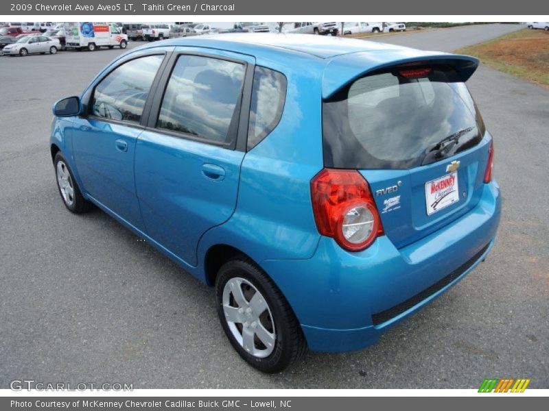 Tahiti Green / Charcoal 2009 Chevrolet Aveo Aveo5 LT