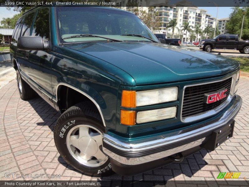 Emerald Green Metallic / Neutral 1999 GMC Yukon SLT 4x4