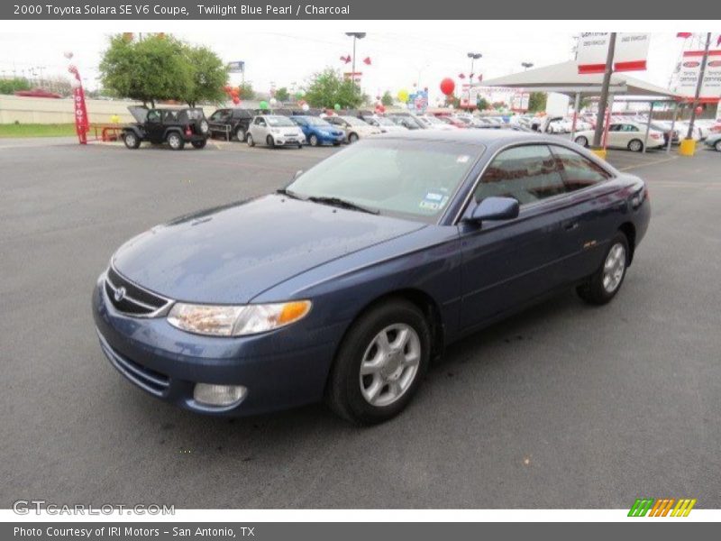 Twilight Blue Pearl / Charcoal 2000 Toyota Solara SE V6 Coupe