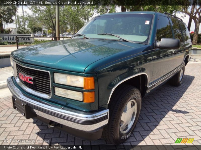 Emerald Green Metallic / Neutral 1999 GMC Yukon SLT 4x4
