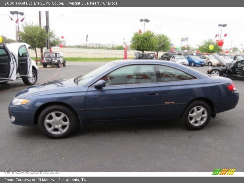 Twilight Blue Pearl / Charcoal 2000 Toyota Solara SE V6 Coupe