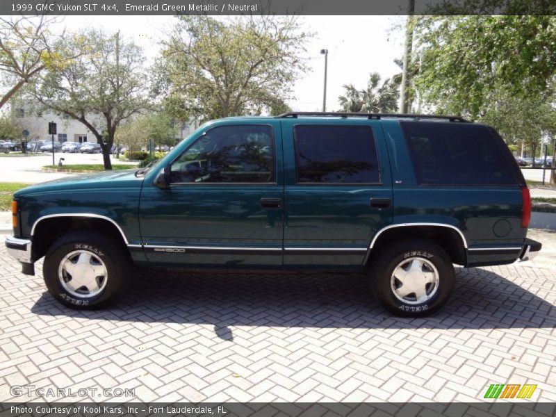 Emerald Green Metallic / Neutral 1999 GMC Yukon SLT 4x4