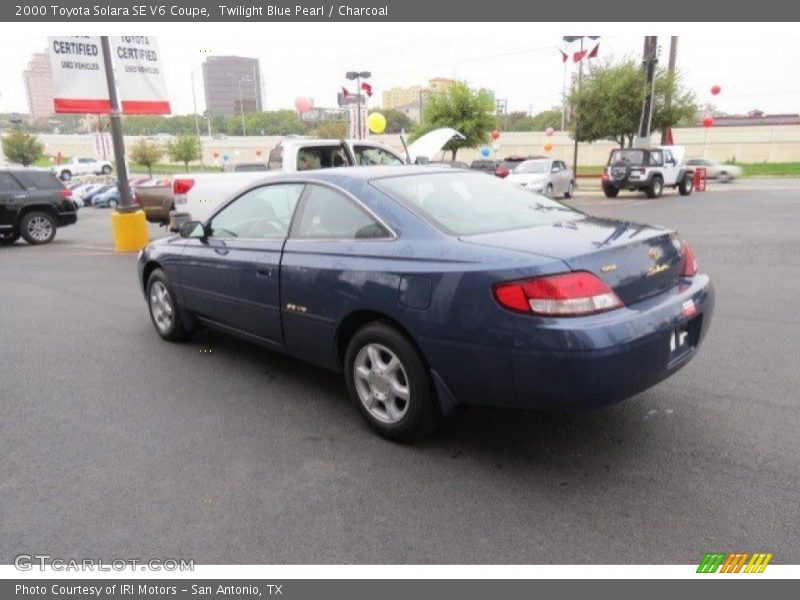 Twilight Blue Pearl / Charcoal 2000 Toyota Solara SE V6 Coupe
