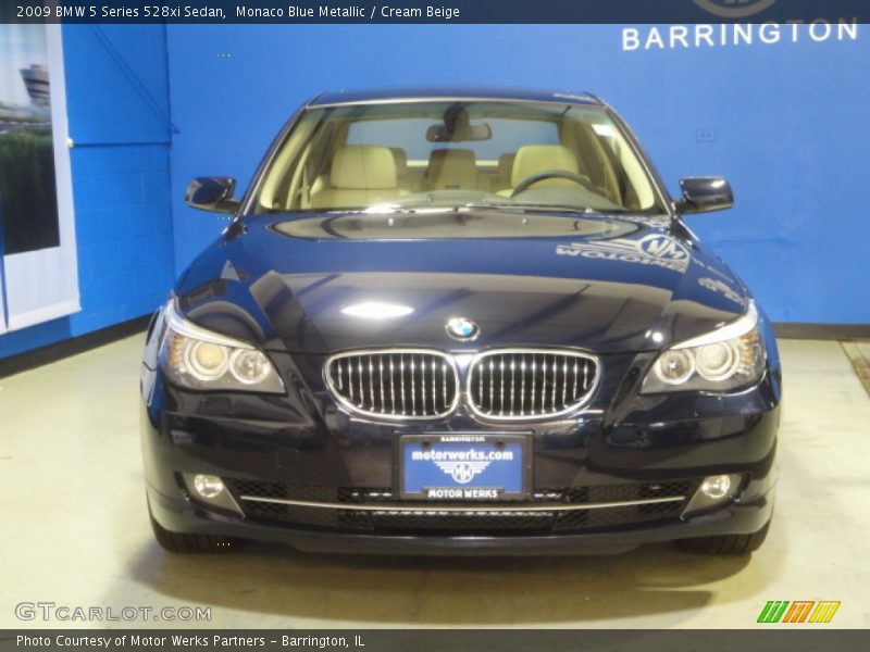 Monaco Blue Metallic / Cream Beige 2009 BMW 5 Series 528xi Sedan