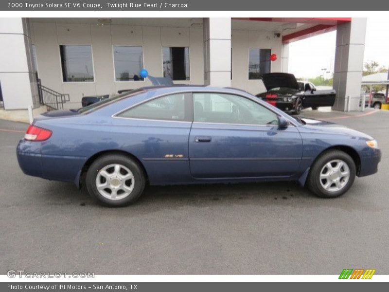 Twilight Blue Pearl / Charcoal 2000 Toyota Solara SE V6 Coupe
